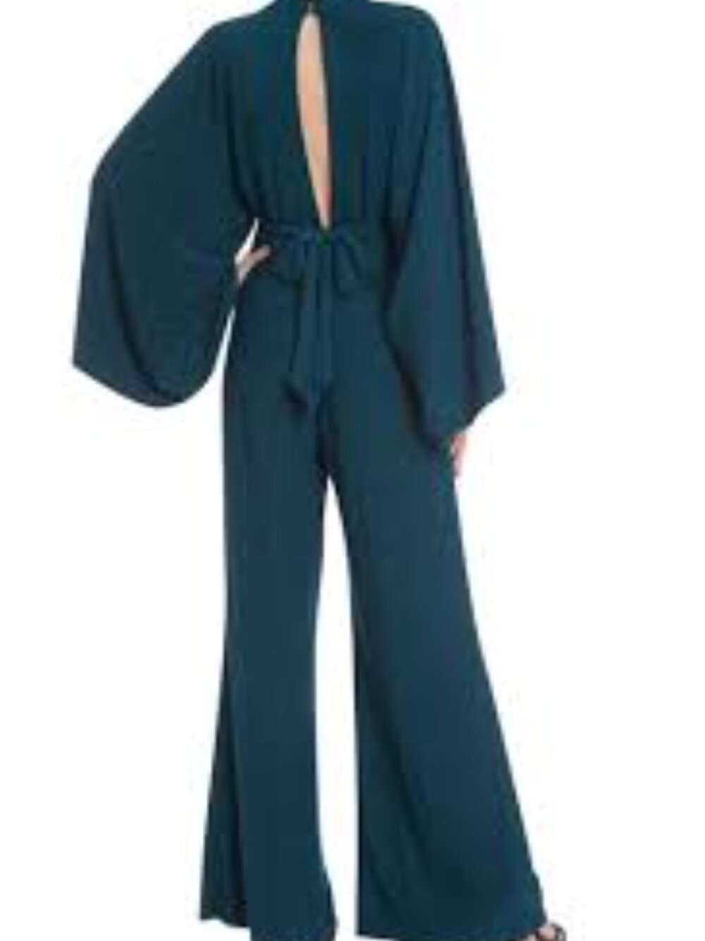 NWT BADGLEY MISCHKA MOCK NECK- KIMONO SLEEVE JUMPSUIT- SIZE 10 - Picture 6 of 7
